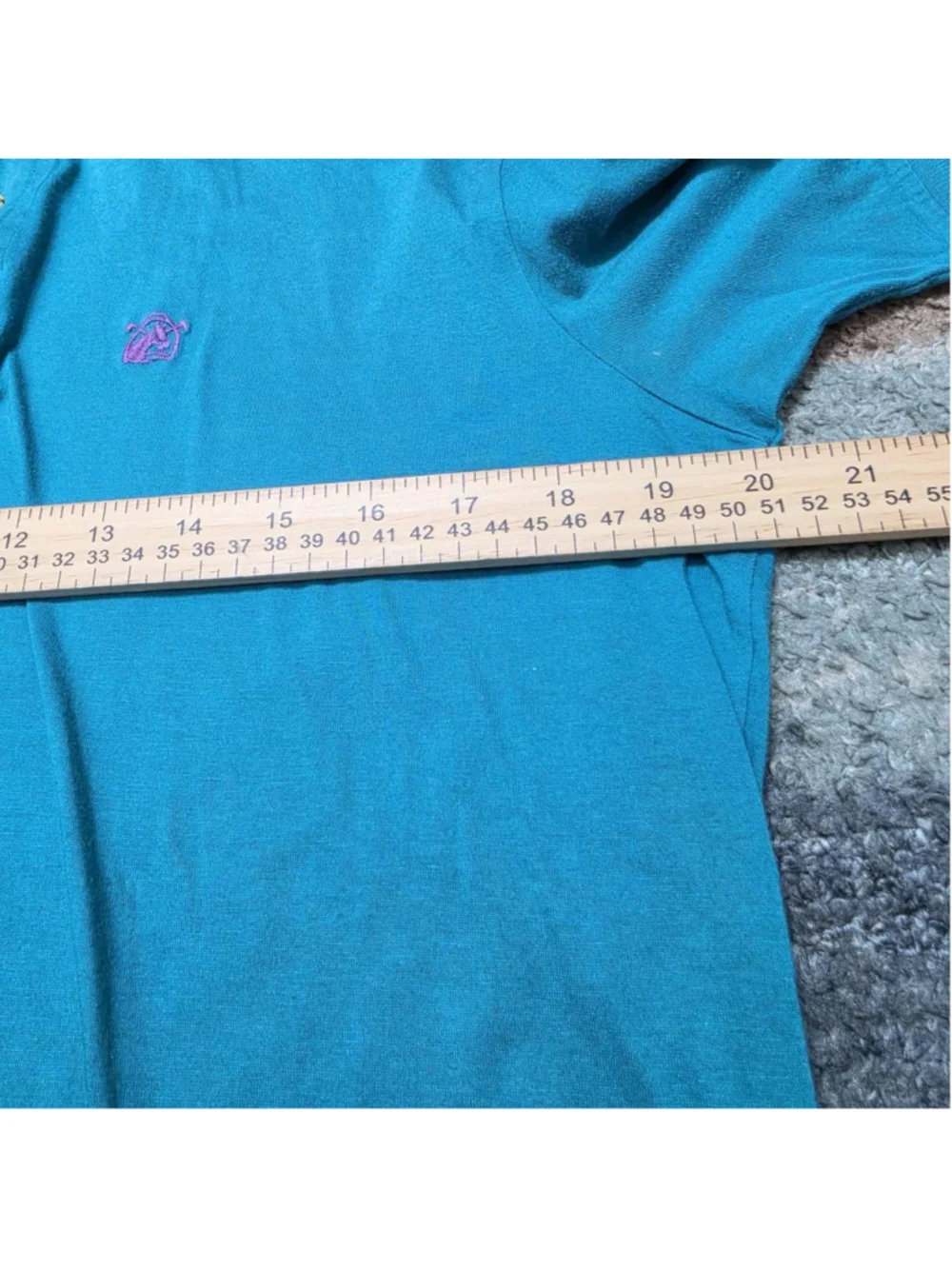 Ralph Lauren Chaps Polo Shirt Mens M Teal Japan Cotton Classic Preppy